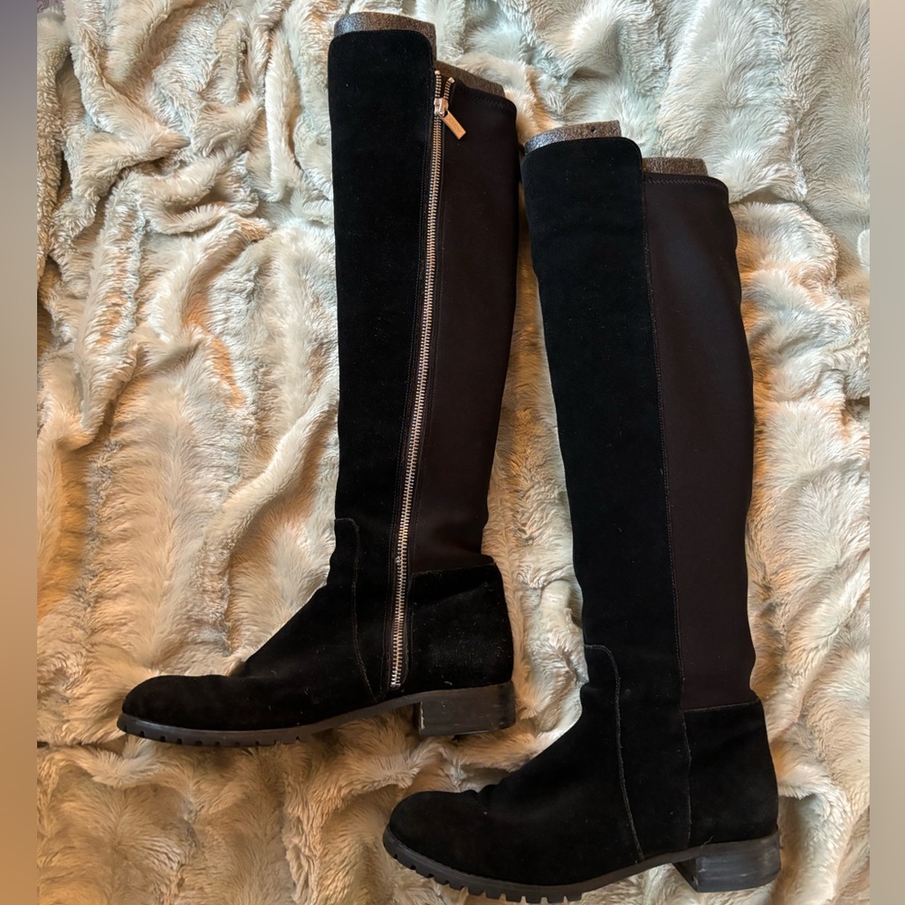 Like New Black Suede Michael Kors Knee High boots